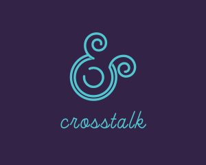 Upscale Modern Ampersand Logo