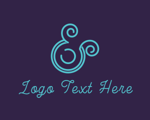 Type - Upscale Modern Ampersand logo design