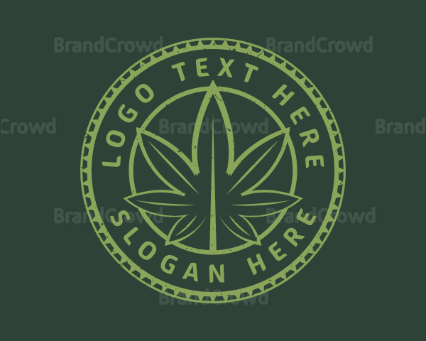 Cannabis Plant Drug Logo