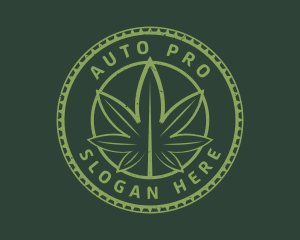 Cannabis Plant Drug Logo
