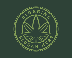 Cannabis Plant Drug Logo