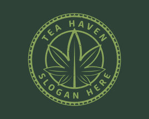 Cannabis Plant Drug logo design