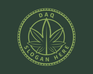 Dispensary - Cannabis Plant Drug logo design
