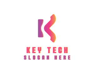 Tech Software Letter K logo design