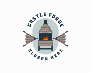 Forge Bellows Chimney logo design