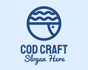 Cod - Ocean Fish Aquarium logo design