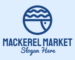 Mackerel - Ocean Fish Aquarium logo design