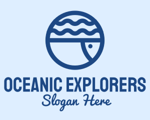 Marine Biology - Ocean Fish Aquarium logo design