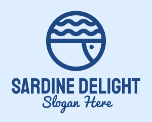Sardine - Ocean Fish Aquarium logo design