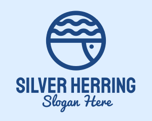 Herring - Ocean Fish Aquarium logo design