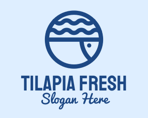 Tilapia - Ocean Fish Aquarium logo design