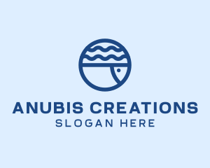 Ocean Fish Aquarium logo design