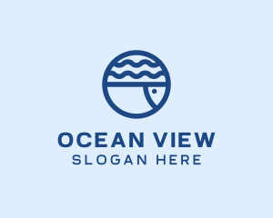 Ocean Fish Aquarium logo design