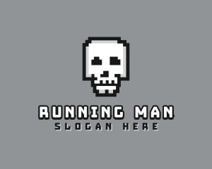 Pixel - Skull Pixel Gaming logo design