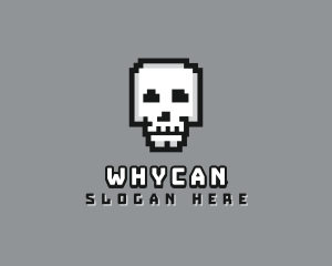 Video Game - Skull Pixel Gaming logo design