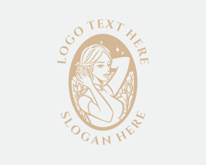 Golden - Beauty Luxury Woman logo design