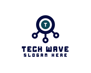 High Tech - Tech Digital Software Programmer logo design