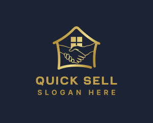 Sell - Professional Handshake House logo design