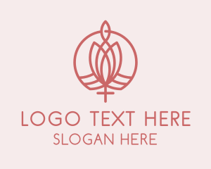 Flower - Organic Flower Cosmetics Skin Care logo design