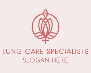 Organic Flower Cosmetics Skin Care  logo design