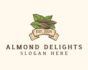 Organic Almond Farm logo design