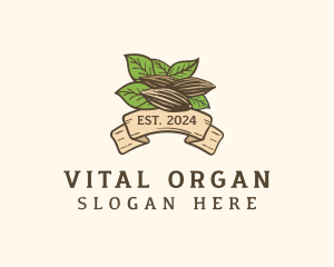 Organic Almond Farm logo design