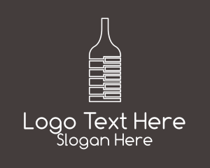 Piano Wine Glass  Logo