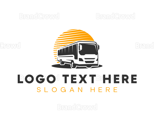 Automobile Bus Transport Logo