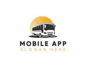 Automobile Bus Transport Logo