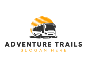 Automobile Bus Transport logo design