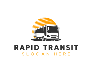 Shuttle - Automobile Bus Transport logo design