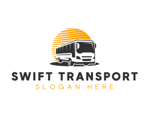 Automobile Bus Transport logo design