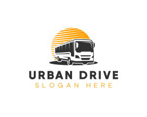 Automobile Bus Transport logo design