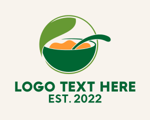 Vegan - Medical Herbal Soup logo design