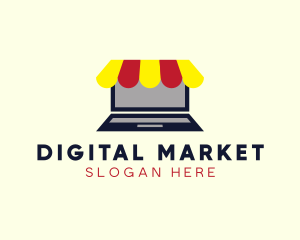 Laptop Online Market logo design