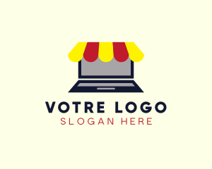 Commercial - Laptop Online Market logo design