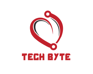 Computing - Heart Tech Circuit logo design