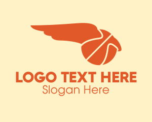Basketball Equipment - Basketball Eagle Hawk Wing logo design