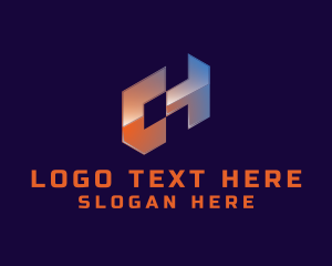 Futuristic Modern Technology Logo