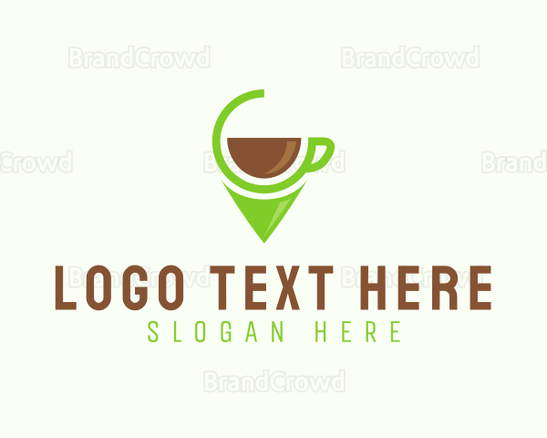 Coffee Pin Location Logo