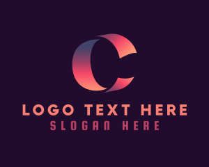 Professional Ribbon Letter C Business logo design