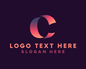 Blog - Professional Ribbon Letter C logo design