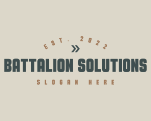 Battalion - Vintage Army Brand logo design