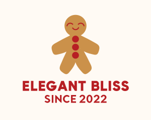 Christmas - Ginger Bread Man Cookie logo design