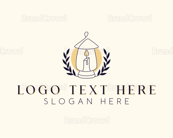 Lamp Candlelight Decor Logo