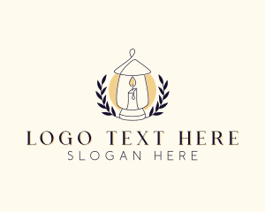 Home Decor - Lamp Candlelight Decor logo design