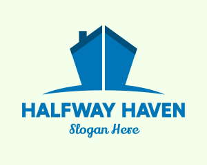 Half - Town House Property logo design