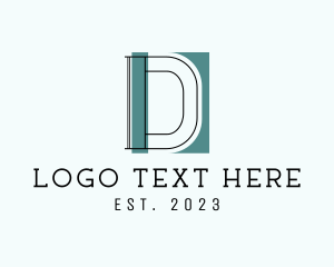 Letter D - Masculine Serif Business Letter D logo design
