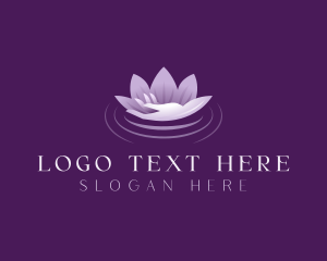 Yoga - Lotus Spa Wellness logo design