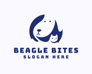 Cat Beagle Dog logo design